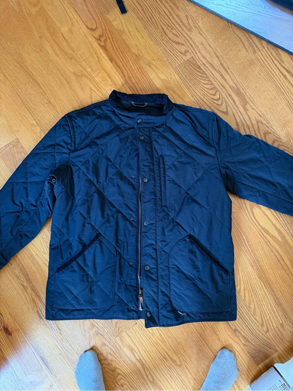 J. Crew Quilted black Lightweight Jacket